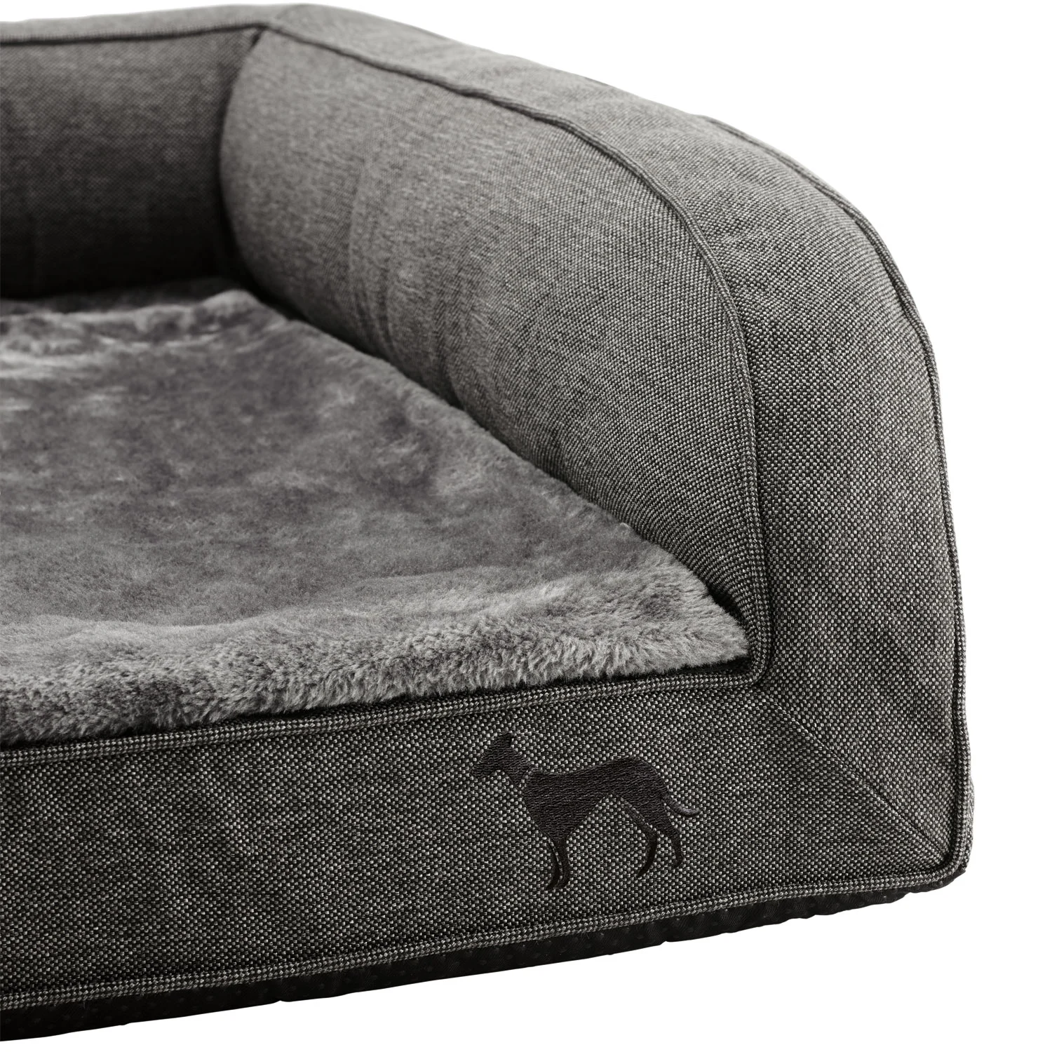 Hunter ortopædisk hundesofa Livingston Large 100 x 80 cm Antracit